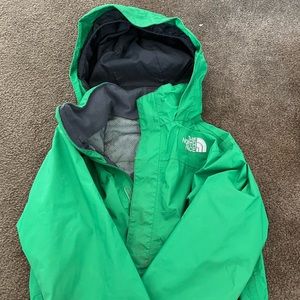Kids Size 6 North Face Rain Coat